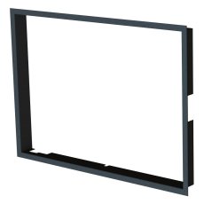 Krycí rámeček 1x90° hloubka 80mm, černý, BEF Feel (V) 6