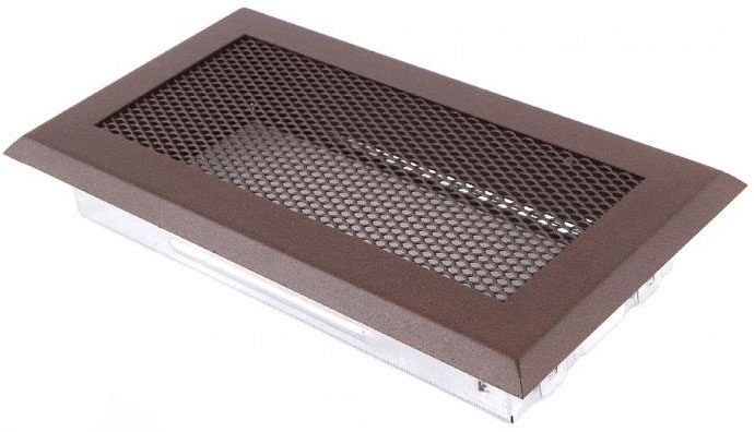 Ventilačná mriežka 10x20 cm - hnedý brokát