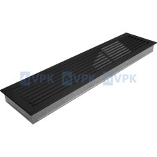 Ventilačná mriežka Fresh 17x70 cm - čierna