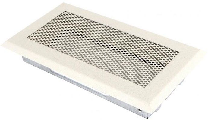 Ventilačná mriežka 10x20 cm - krémový brokát