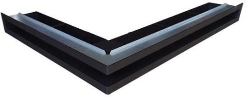 Ventlab - ventilačný otvor rohový ľavý 700x500x70 mm - čierny