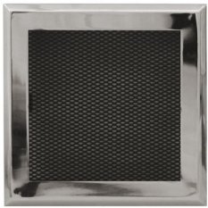 Ventilačná mriežka 16x16 cm - chróm lesklý