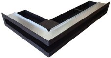 Ventlab - ventilačný otvor rohový ľavý 500x300x70 mm - čierny