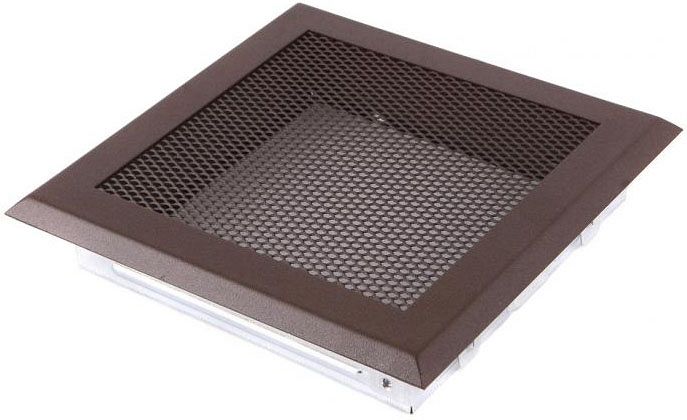 Ventilačná mriežka 16x16 cm - hnedý brokát