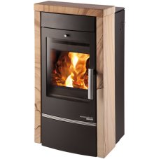 Haas+Sohn - VISBY II s výměníkem, černá, woodstone