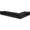 Ventilačný otvor LUFT rohový ľavý 600x400x90 mm - čierny