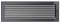 Ventilační mřížka Standard 17x49 cm s žaluzií - grafit