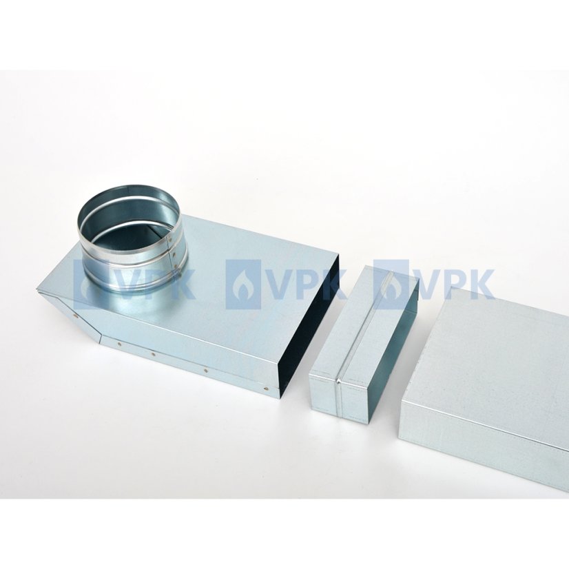 Redukcia 90° na potrubie ø100 mm (150x50 mm)