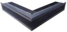 Ventlab - ventilačný otvor rohový 500x500x100 mm - čierny