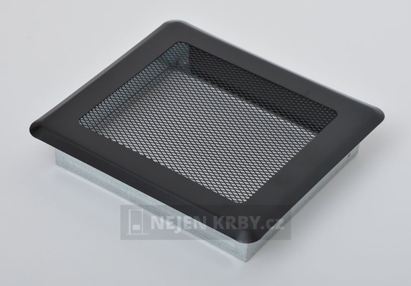 Ventilačná mriežka 175x195 mm - čierna