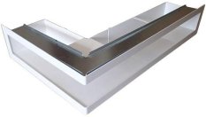 Ventlab - ventilačný otvor rohový ľavý 500x300x100 mm - biely