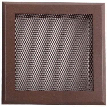 Ventilačná mriežka 16x16 cm - hnedý brokát