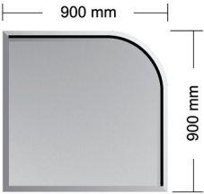 Podkladové sklo pod kamna - PARIS 6 mm (900 x 900 mm) Podkladové sklo pod kamna - PARIS 6 mm (900 x 900 mm)
