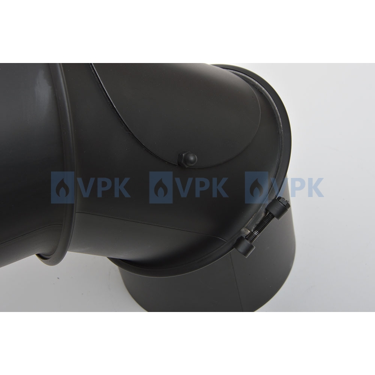 KC20 - Koleno dymovodu 0 - 90° / ø200 mm - nastaviteľné s čistiacim otvorom