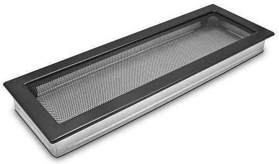 Ventilační mřížka Standard 17x49 cm - černá