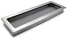 Ventilačná mriežka Standard 17x49 cm s žalúzií - nerezová matná