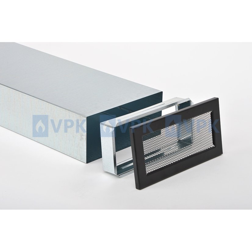 Ventilačná mriežka - čierna (200x90 mm)