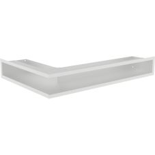 Ventilačný otvor LUFT rohový pravý 400x600x90 mm - biely