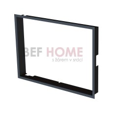 Krycí rámeček 1x90° černý BEF Aquatic WH (V) 80, (V) 85
