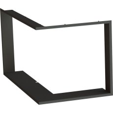 Krycí rámeček 1x90° hloubka 60mm, černý, BEF Therm (V) 10 CP/CL