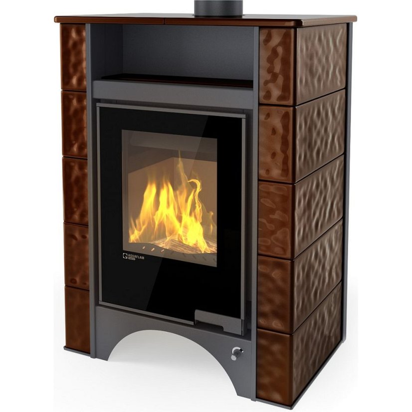 HS Flamingo - AQUAFLAM VARIO ® PERU 11kW, kachle hnědá (teplovzdušná verze)