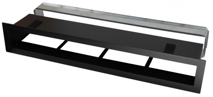 Ventlab V-Open - ventilačný otvor rovný 600x100 mm - čierny