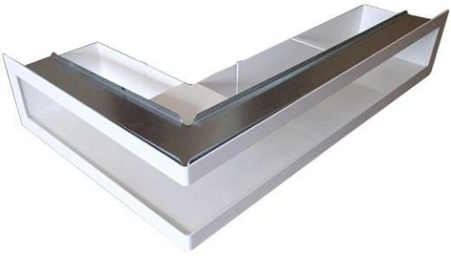 Ventlab - ventilační otvor rohový levý 500x300x100 mm - bílý
