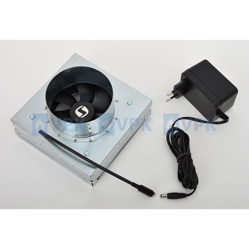 Ventilátor do mriežky Standard 17x17 cm s čidlom - ø100 mm