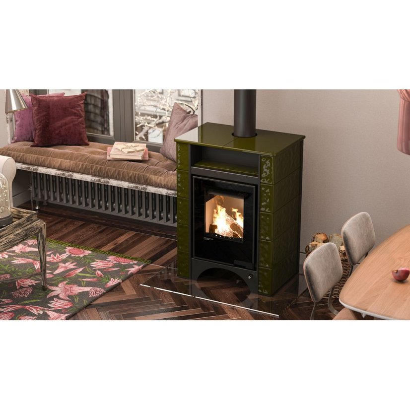 HS Flamingo - AQUAFLAM VARIO ® PERU 11/7kW, kachlica hnedá, elektronická regulácia
