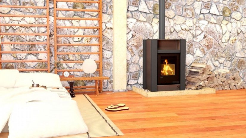 AQUAFLAM VARIO - LEND 11 kW (hnědá - sametová) bez výměníku