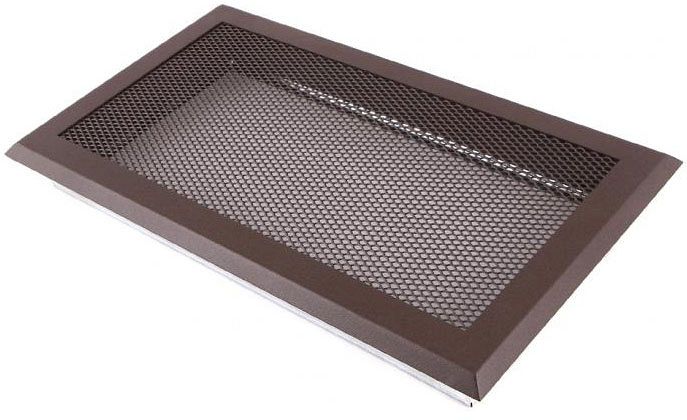 Ventilačná mriežka 16x32 cm - hnedý brokát
