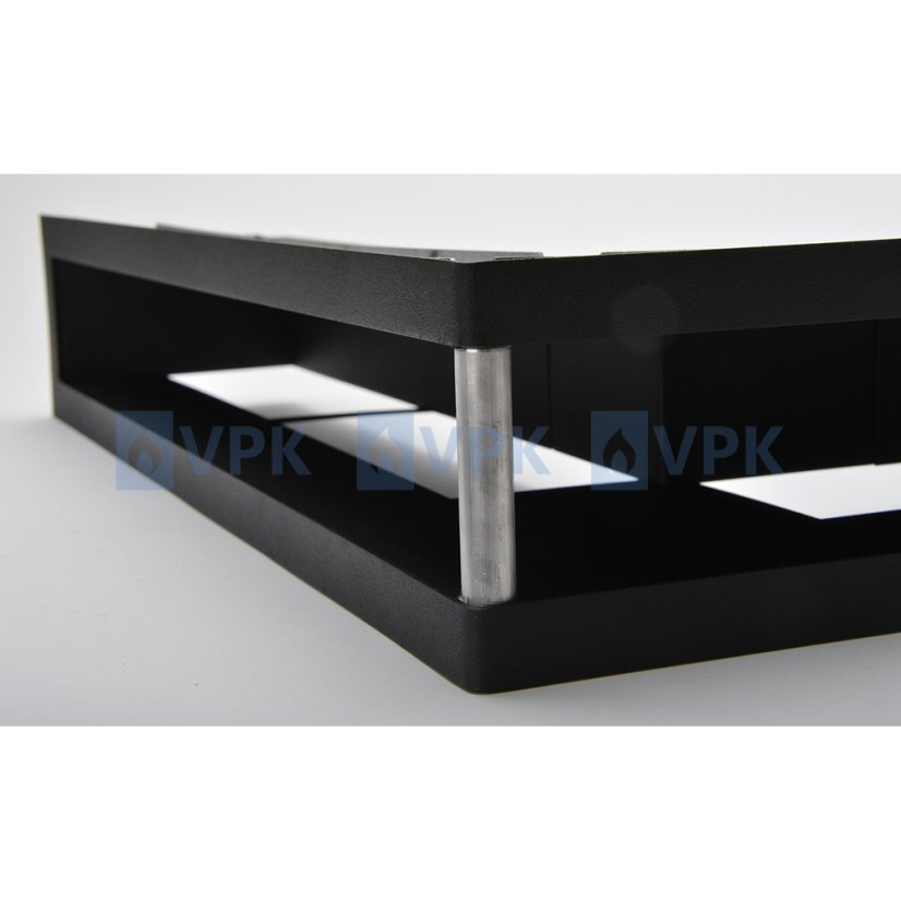 Ventlab - ventilačný otvor rohový 500x500x100 mm - čierny