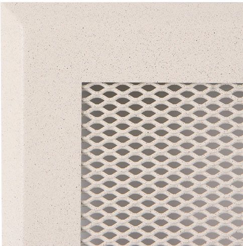 Ventilační mřížka 16x32 cm s žaluzií - krémový brokát