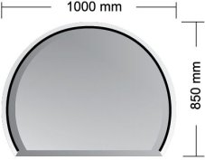 Podkladové sklo pod kamna - MILANO 6 mm (1000 x 850 mm) Podkladové sklo pod kamna - MILANO 6 mm (1000 x 850 mm)