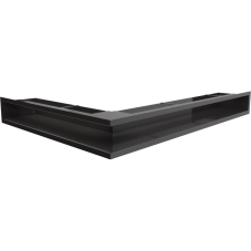 Ventilační otvor LUFT rohový pravý 547x766x90 mm - černý