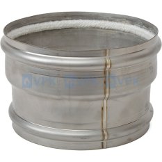 KN10401088 - Prechodka ø150 mm (prevlečná) pre komíny ø160/175 mm (vnútorný/vonkajší ø hrdla)