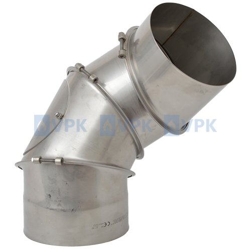 KN10 - Koleno ø150 mm / čtyřsegmentové - nastavitelné s čistícími otvory