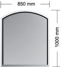 Podkladové sklo pod kamna - MADRID 6 mm (1000 x 850 mm) Podkladové sklo pod kamna - MADRID 6 mm (1000 x 850 mm)
