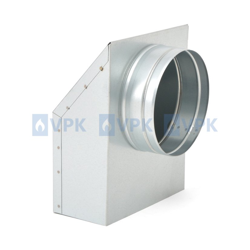 Redukce 90° na potrubí ø150 mm (200x90 mm)