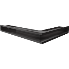 Ventilační otvor LUFT rohový levý 766x547x90 mm - černý