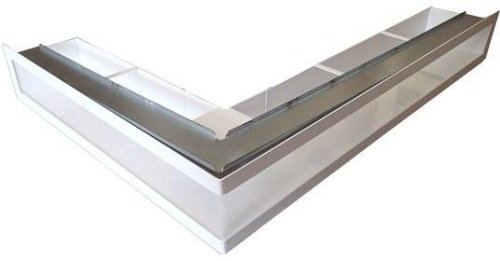 Ventlab - ventilační otvor rohový levý 700x500x100 mm - bílý Ventlab - ventilační otvor rohový levý 700x500x100 mm - bílý
