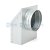 Redukcia 90° na potrubie ø150 mm (200x90 mm)