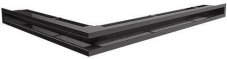 Ventilační otvor LUFT rohový pravý 547x766x60 mm - černý