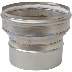 KN10400570 - Prechodka ø180 mm (po vode, prevlečná) pre komíny ø180/210 mm (vnútorný/vonkajší ø hrdla)