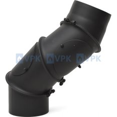 KC20 - Koleno ø150 mm / UNI-4segmentové nastavitelné - s čistícími otvory