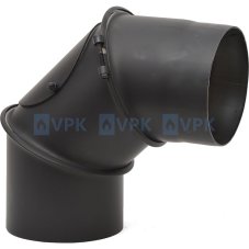 KC20 - Koleno ø150 mm / 0-90° nastavitelné - s čistícím otvorem
