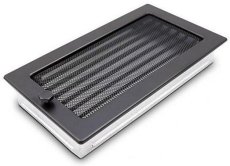 Ventilační mřížka Standard 17x30 cm s žaluzií - černá Ventilační mřížka Standard 17x30 cm s žaluzií - černá
