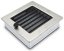 Ventilačná mriežka Standard 17x17 cm s žalúzií - nerezová matná