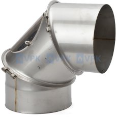 KN10 - Koleno ø150 mm / 0-90° nastaviteľné - s čistiacim otvorom