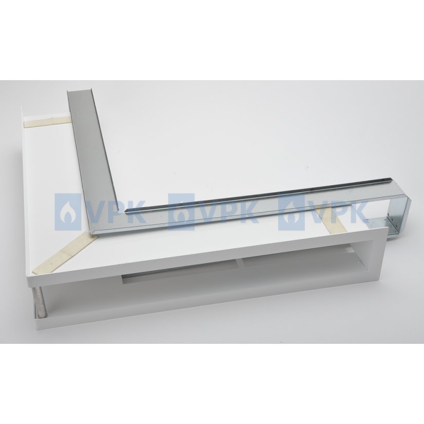 Ventlab - ventilačný otvor rohový 500x500x100 mm - biely